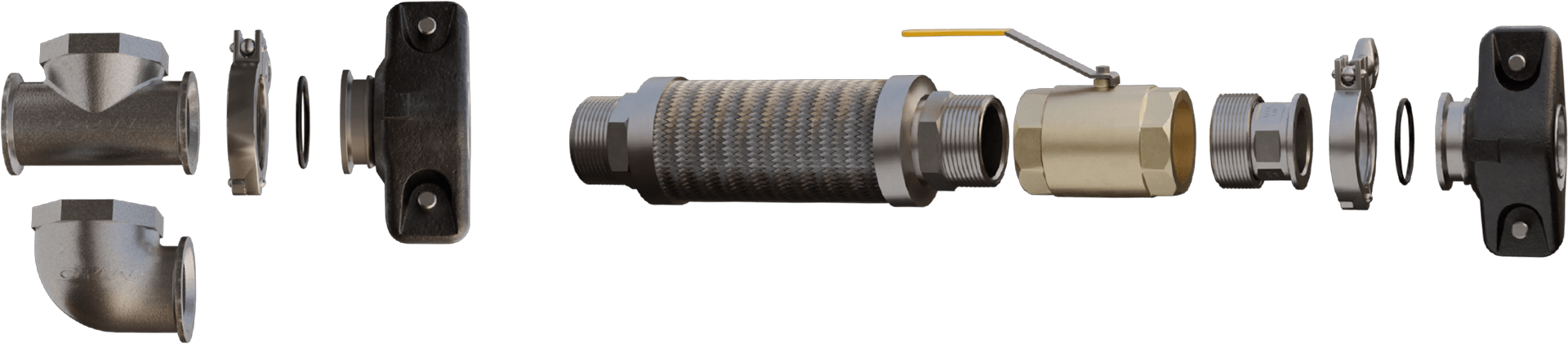 QBC Quick Bolt-On Coupling Exploded View